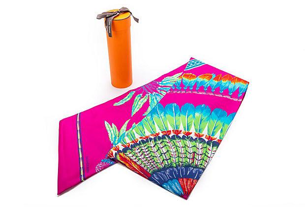 Hermes Rare Fuchsia Brazil Maxi Twilly: Hermes Rare Fuchsia Brazil Maxi Twilly Condition: New Era: Contemporary; 2000s Dimensions: 84" L x 8" W Materials: silk Color: fuchsia New in Box in mint condition with box ribbon and wrap instruction