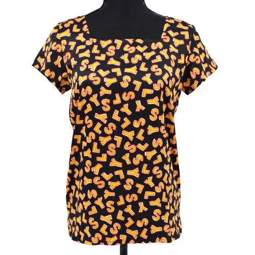 Yves Saint Laurent YSL Short Sleeve Tops Black: Yves Saint Laurent YSL Short Sleeve Tops Black Polyester #34 HT065-306 Size: 34 Accents: Logo Country/Region of Manufacture: Japan Department: Women Style: T-Shirt Product Line: T-Shirt Material: 100%