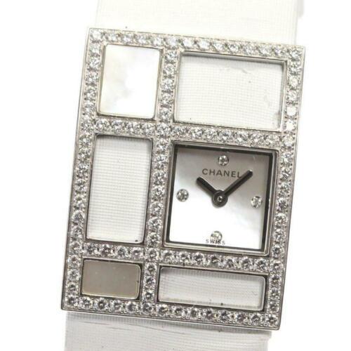Chanel Art Deco K18WG Diamond Bezel H1185 Quartz Ladies: Chanel Art Deco K18WG Diamond Bezel H1185 Quartz Ladies White shell Brand: CHANEL Department: women Type: wristwatch The BIDHAUS Guarantee: All items in this auction are guaranteed authentic and come 