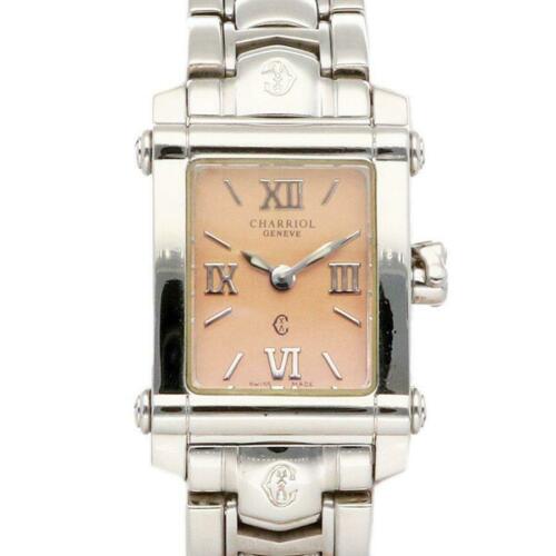 Charriol Columbus Quartz Stainless Steel Silver Orange: Charriol Columbus Quartz Stainless Steel Silver Orange Dial Ladies Watch Brand: Charriol Type: Wristwatch Department: Womens The BIDHAUS Guarantee: All items in this auction are guaranteed authentic a
