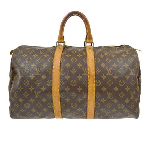 LOUIS VUITTON KEEPALL 45 TRAVEL HAND BAG PURSE MONOGRAM: LOUIS VUITTON KEEPALL 45 TRAVEL HAND BAG PURSE MONOGRAM M41428 SP0990 Size: Medium Accents: Logo Model: Louis Vuitton Keepall 45 Department: Women Style: Travel Hand Bag Handle Style: Double Handles B