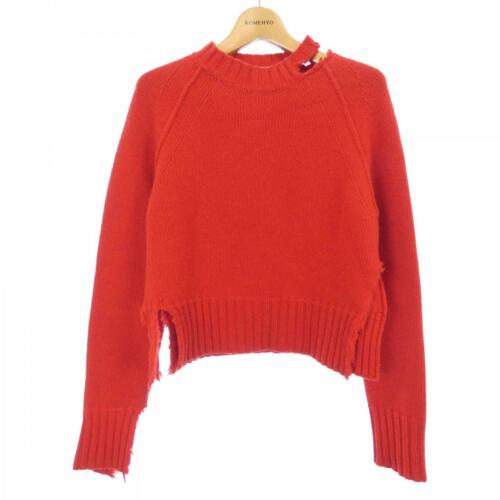 CELINE Knitwear: CELINE Knitwear Brand: CELINE Style: KNIT WEAR Color: Red Material: See Image Gender: Ladies Size: S Size Type: Regular ActualSize: Backbody Length:48cm Body width:47cm Shoulder and arm length:80cm Ty