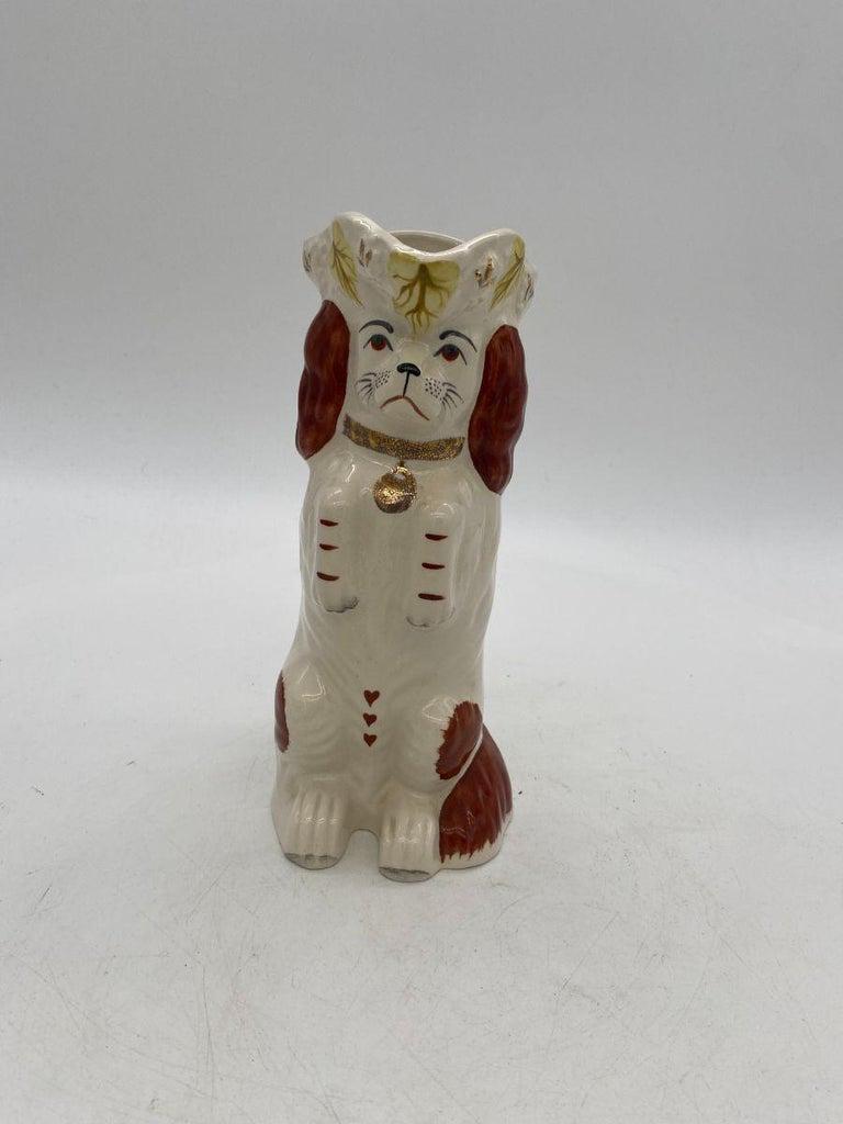 Toby King Charles Spaniel Pitcher English by Royal: Toby King Charles Spaniel Pitcher English by Royal Staffordshire Rushton Series Creator: Royal Staffordshire Ceramics 1 (Manufacturer) Dimensions: Height: 9.300 in. (23.63 cm) Dimensions: Width: 6.250