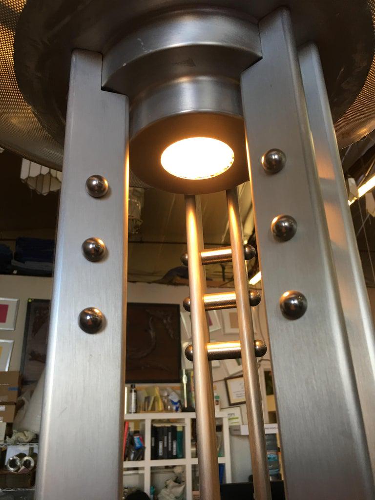 Robert Sonneman "Echoes of Vienna" Floor Lamp for: Robert Sonneman "Echoes of Vienna" Floor Lamp for Kovacs Dimensions: Height: 68 in. (172.72 cm) Dimensions: Diameter: 20 in. (50.8 cm) Materials and Techniques: Metal Materials and Techniques: Steel P