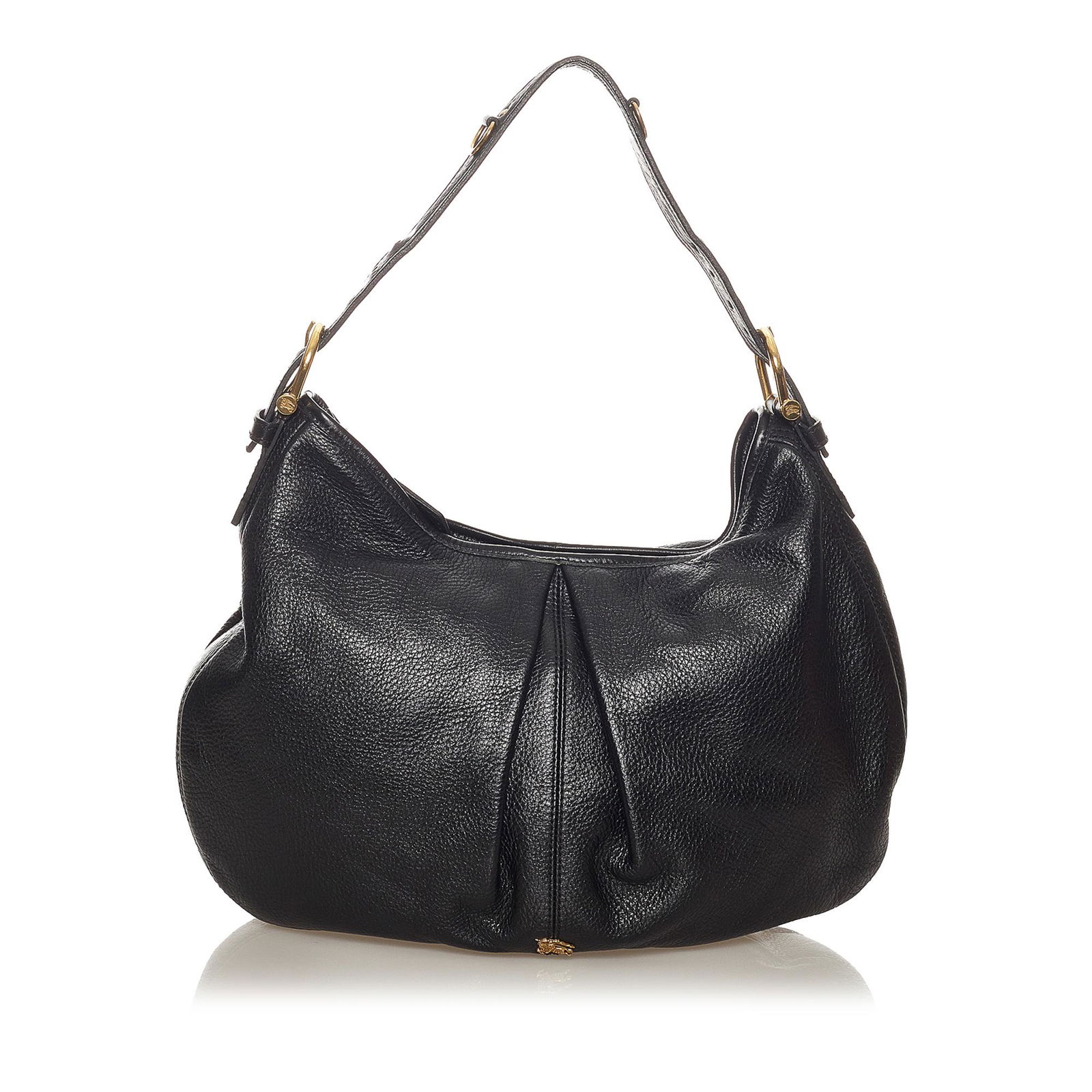 Burberry Leather Hobo Bag: Burberry Leather Hobo Bag This hobo bag features a leather body a flat leather strap a top zip closure and interior zip and slip pockets. Brand: Burberry Model: Leather Hobo Bag Origin: United Kingdom
