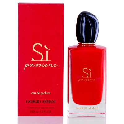 SI PASSIONE/GIORGIO ARMANI EDP SPRAY 3.4 OZ (100 ML): SI PASSIONE/GIORGIO ARMANI EDP SPRAY 3.4 OZ (100 ML) (W) SI PASSIONE EDP SPRAY 3.4 OZ GIORGIO ARMANI The BIDAHUS Guarantee: All items in this auction are guaranteed authentic and come with a 100% mone