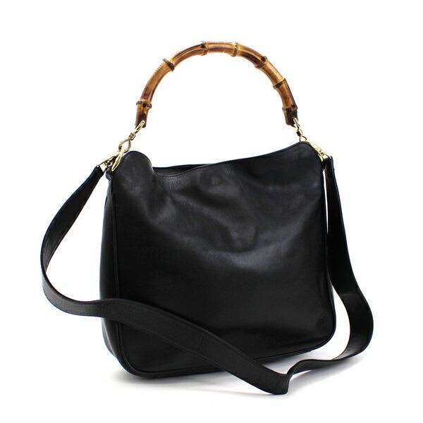 Gucci Bamboo 2WAY Handbag Shoulder Bag Leather Black: Gucci Bamboo 2WAY Handbag Shoulder Bag Leather Black 001 1998 1638 Ladies Brand: Gucci Type: Handbag, Shoulder bag Color: Black Gender: Men,Women Material: Bamboo, Leather Size (HxWxD): 24cm x 27cm x