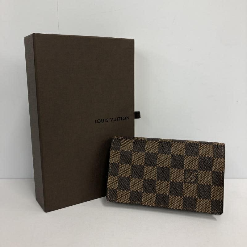 LOUIS VUITTON N61730 Porto Monevier Tresor Damier Ebene: LOUIS VUITTON N61730 Porto Monevier Tresor Damier Ebene Brown L-shaped wallet Brand: Louis Vuitton Color: Brown Size (HxWxD): 9.5cm x 14.5cm x 3.5cm / 3.74'' x 5.7'' x 1.37'' Accessories: Box Conditio
