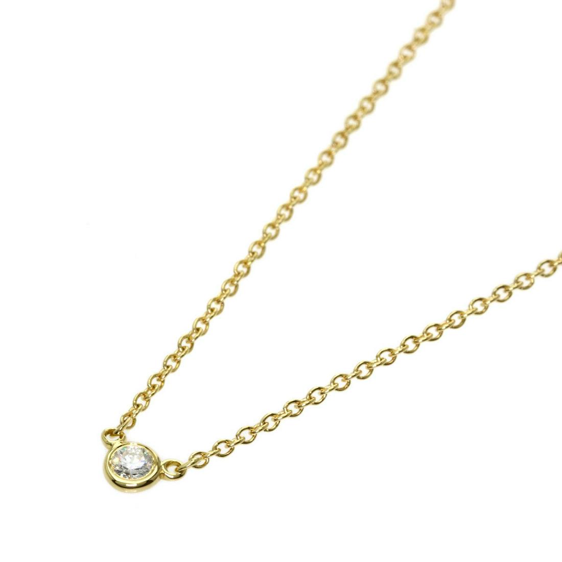 Tiffany By The Yard Diamond Necklace K18 Yellow Gold: Tiffany By The Yard Diamond Necklace K18 Yellow Gold Ladies & Co. Brand: Tiffany Color: Yellow Gender: Women Material: Yellow gold (18K) Accessories: None Condition: Used (very good) Model: necklace N