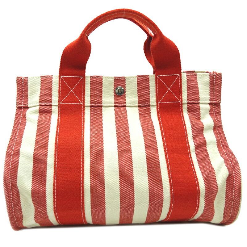 Hermes Cannes PM Women's Tote Bag with Pouch Canvas Red: Hermes Cannes PM Women's Tote Bag with Pouch Canvas Red x Ivory Brand: Hermes Type: Pouch, Tote bag Color: Ivory, Red color Gender: Women Material: Canvas Size (HxWxD): 25cm x 34cm x 23cm / 9.84'' x 1