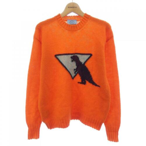 PRADA Knitwear: PRADA Knitwear Brand: PRADA Style: KNIT WEAR Color: Orange A feeling of sheerness. Material: See Image Gender: Ladies Size: 38 Size Type: Regular ActualSize: Please read description Type: KNIT WEAR De
