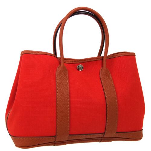 HERMES Garden Party TPM Hand Bag C GS 001 HI Purse Red: HERMES Garden Party TPM Hand Bag C GS 001 HI Purse Red Officier Sindhu Size: Small Accents: Button Model: HERMES Garden Party TPM Country/Region of Manufacture: France Department: Women Style: Hand Ba