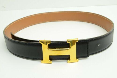 Hermes Belt Black Leather GP Buckle H Logo 1994: Hermes Belt Black Leather GP Buckle H Logo 1994 Clothing Size: 80 Character: Hermes Accents: Logo Belt Width: 3 cm Department: Women Style: Waist Belt Material: Leather Metal Gold-Plated Theme: Logo P