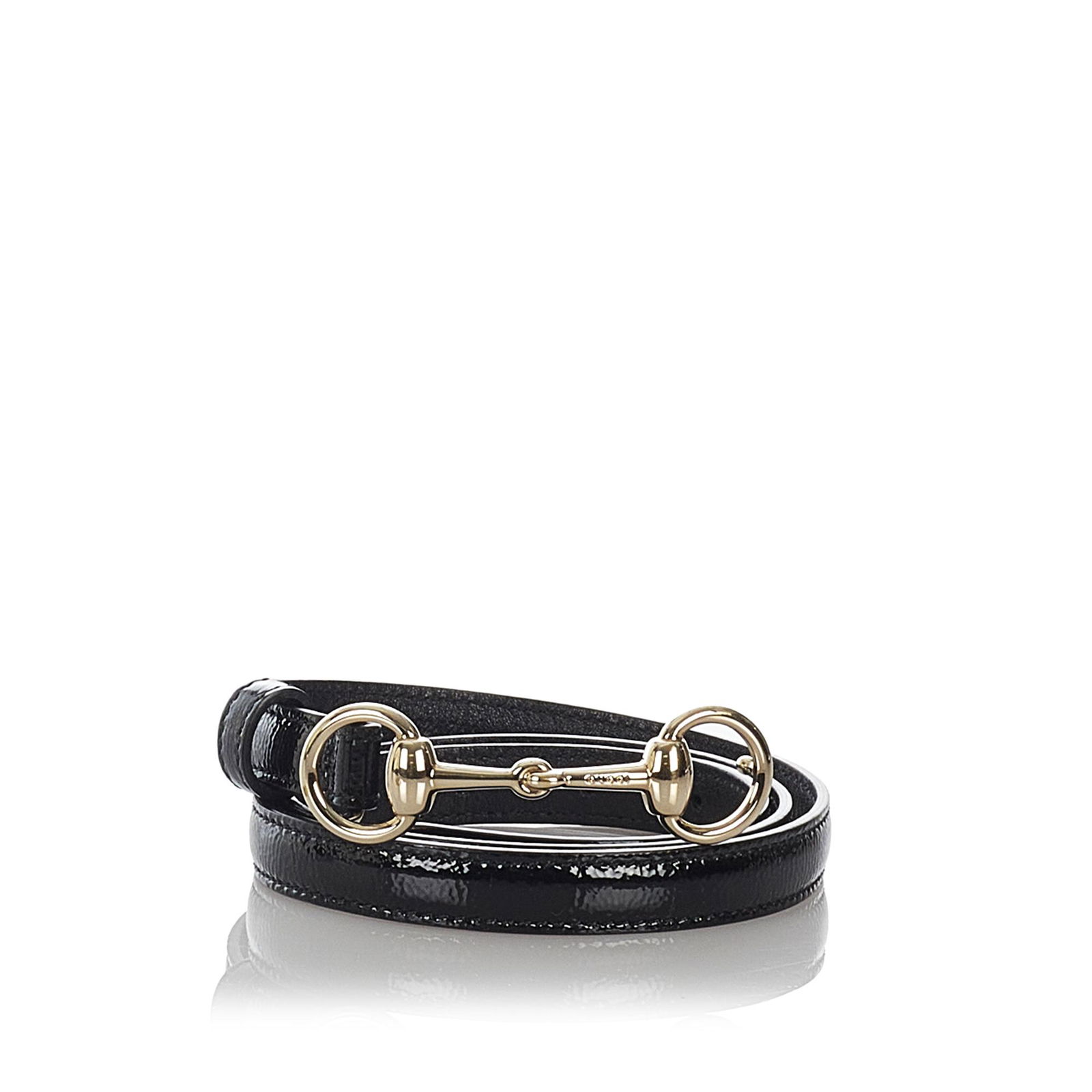 Gucci Horsebit Leather Belt: Gucci Horsebit Leather Belt This belt features a leather body and a gold-tone metal hardware closure. Brand: Gucci Model: Horsebit Leather Belt Origin: Italy Category: Accessories Color: Black Style: