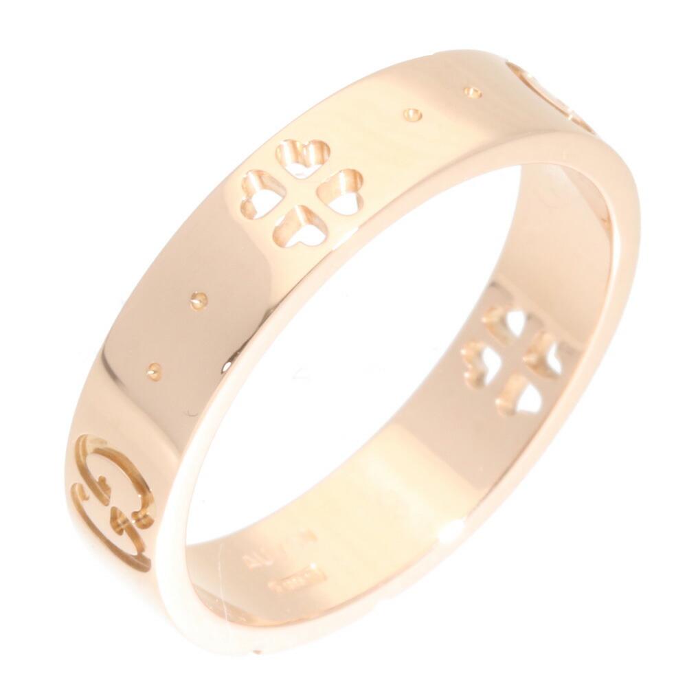 Gucci K18PG Ring Icon Clover Gold Ladies 18K K18 Pink: Gucci K18PG Ring Icon Clover Gold Ladies 18K K18 Pink Accessory Brand: Gucci Color: Platinum Gender: Men,Women Material: White gold (18K) Accessories: None Condition: Used (like new) Overall Scratches
