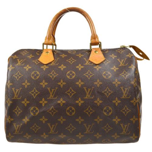 LOUIS VUITTON SPEEDY 30 HAND BAG PURSE MONOGRAM CANVAS: LOUIS VUITTON SPEEDY 30 HAND BAG PURSE MONOGRAM CANVAS M41526 SP0916 Gender: Adult Unisex Country/Region of Manufacture: France Style: Hand bag Decade: 1990s Material: Monogram canvas Color: Brown Occ