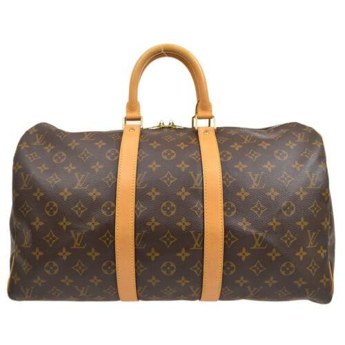 LOUIS VUITTON KEEPALL 45 TRAVEL HAND BAG SP0969 PURSE: LOUIS VUITTON KEEPALL 45 TRAVEL HAND BAG SP0969 PURSE MONOGRAM M41428 Gender: Adult Unisex Country/Region of Manufacture: France Style: Hand bag Decade: 1990s Material: Monogram Canvas Leather Origina