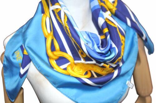 CELINE Scarf Beach Umbrella Motif Silk Blue: CELINE Scarf Beach Umbrella Motif Silk Blue Brand: CELINE Country/Region of Manufacture: France Style: Scarf Type: Scarf Department: Women Material: Silk Color: Blue Size(cm): W85 x H85cm(Approx) Size