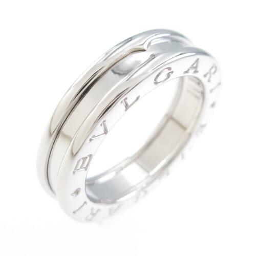 BVLGARI B.zero1 1 Band Ring: BVLGARI B.zero1 1 Band Ring Brand: BVLGARI Material: 750WG Gender: Ladies Size: 9.0 (JPN size) (49) ActualSize: width : 4.9mm The BIDHAUS Guarantee: All items in this auction are guaranteed authentic