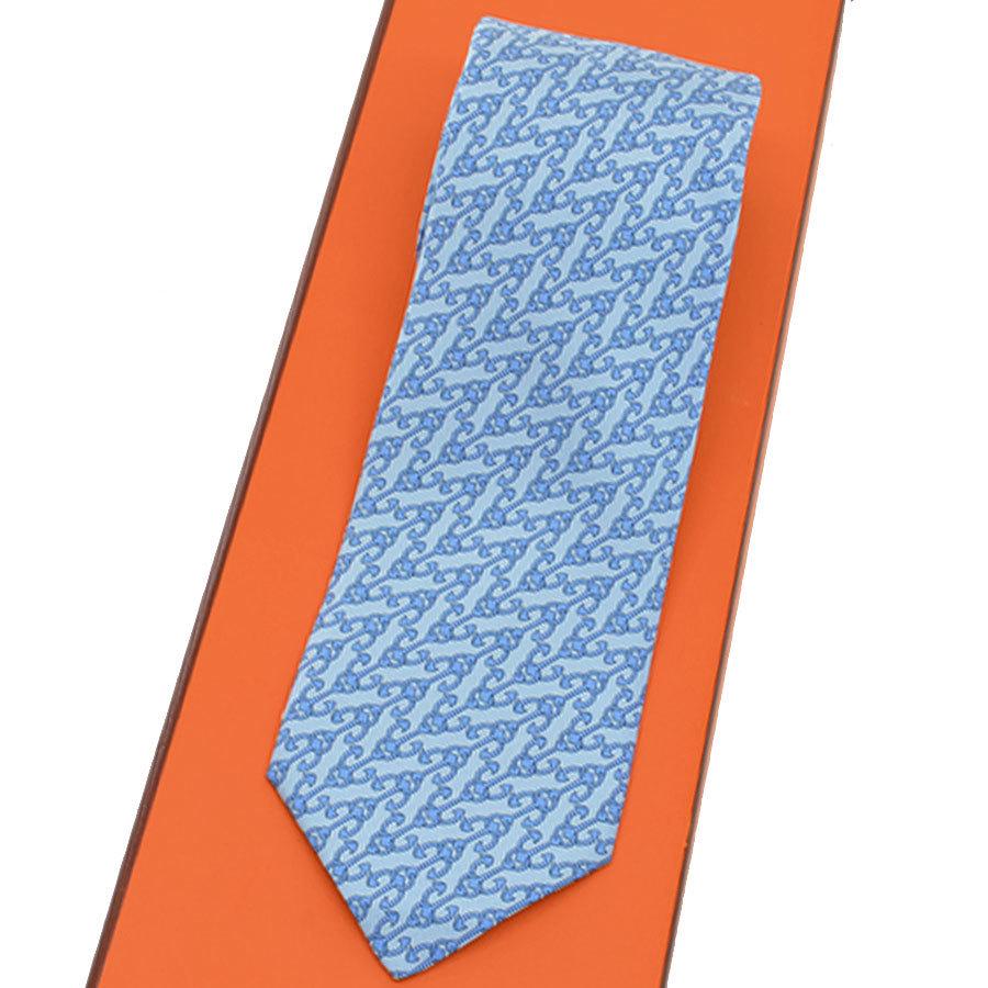 Hermes Tie Blue Silk 100% Men's: Hermes Tie Blue Silk 100% Men'sBrand: Hermes Type: Cravat Gender: Men Material: Silk, 100% Color: Blue Condition: Used (like new) Accessories: Box Width: 8.5cm / 3.34'' Total Length: 147cm / 57.87'' C