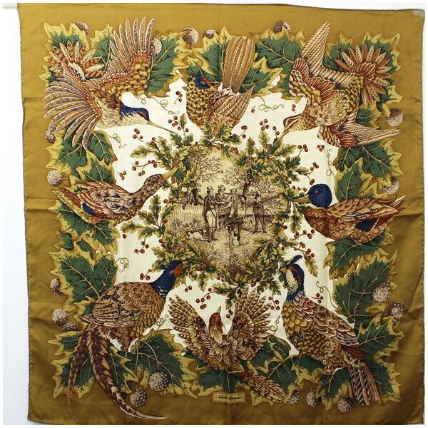Ferragamo Silk Scarf Brown SALVATORE Ladies Bird Flower: Ferragamo Silk Scarf Brown SALVATORE Ladies Bird FlowerBrand: Salvatore Ferragamo Type: Scarf Gender: Men,Women Material: Silk, 100% Color: Brown Condition: Used (good) Damage Ranking: Surface, Stain,