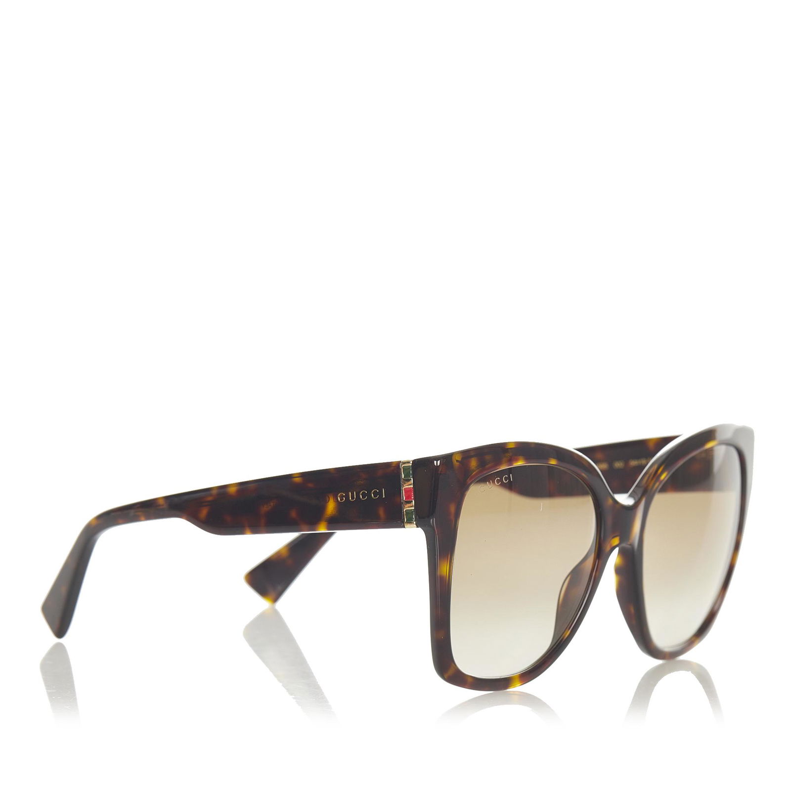 Gucci Square Tinted Sunglasses: Gucci Square Tinted Sunglasses These sunglasses feature an acetate body with tinted lenses. Brand: Gucci Model: Square Tinted Sunglasses Origin: Italy Category: Accessories Color: Black Style: Others