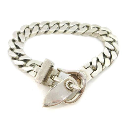 HERMES Buckle Sellier Bracelet SV925: HERMES Buckle Sellier Bracelet SV925 Country/Region of Manufacture: Unknown Department: Unisex Adult Type: Bracelet Color: Silver Brand: HERMES Metal: Sterling Silver The BIDHAUS Guarantee: All items