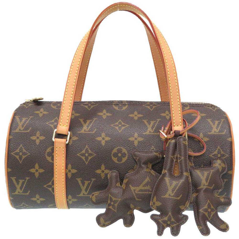 Louis Vuitton x Comme des Garcons Monogram Papillon 26: Louis Vuitton x Comme des Garcons Monogram Papillon 26 M40266 Handbag LV 0348LOUIS Brand: Louis Vuitton Line: Monogram Type: Handbag Gender: Women Material: Monogram Color: Brown Size (HxWxD): 13cm x
