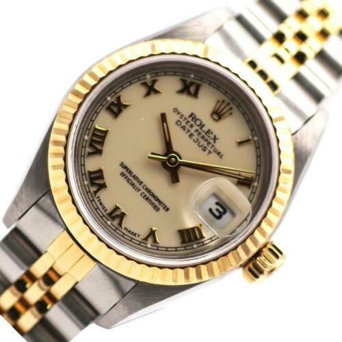 Rolex Datejust 69173 Ivory Dial Automatic winding: Rolex Datejust 69173 Ivory Dial Automatic winding Stainless Ladies Watch Brand: Rolex Type: Wristwatch Department: Womens The BIDHAUS Guarantee: All items in this auction are guaranteed authentic and