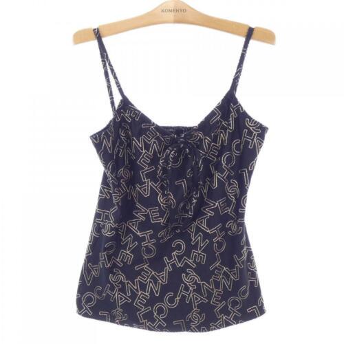 CHANEL camisole: CHANEL camisole Brand: CHANEL Style: T-SHIRT Color: Black Material: See Image Gender: Ladies Size: 40 Size Type: Regular Sleeve Length: Not Specified ActualSize: Backbody Length:37.5cm Body width:40.5