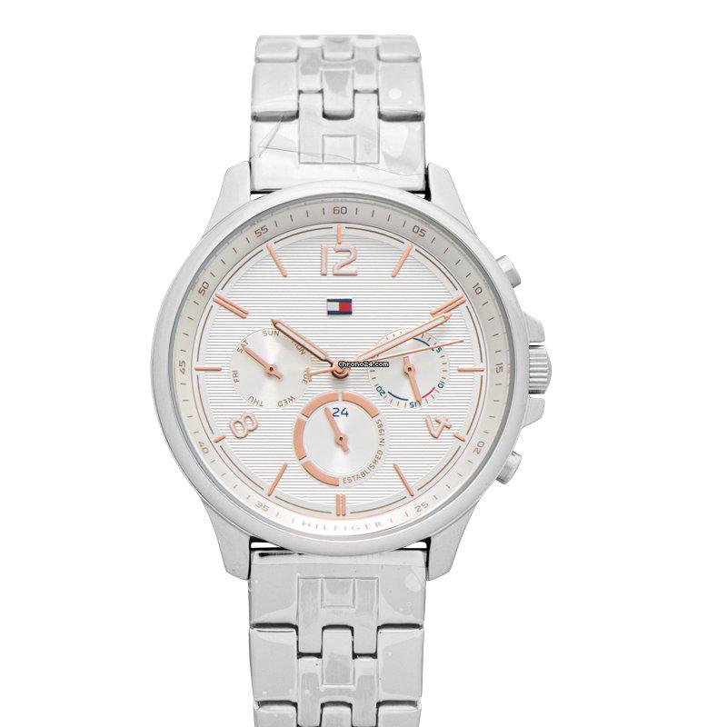 Tommy Hilfiger Quartz White Dial Stainless Steel Ladies: Tommy Hilfiger Quartz White Dial Stainless Steel Ladies Watch - 1782222 Basic Info Brand: Tommy Hilfiger Reference number: 1782222 Dealer product code: 27455A Movement: Quartz Case material: Steel Bra