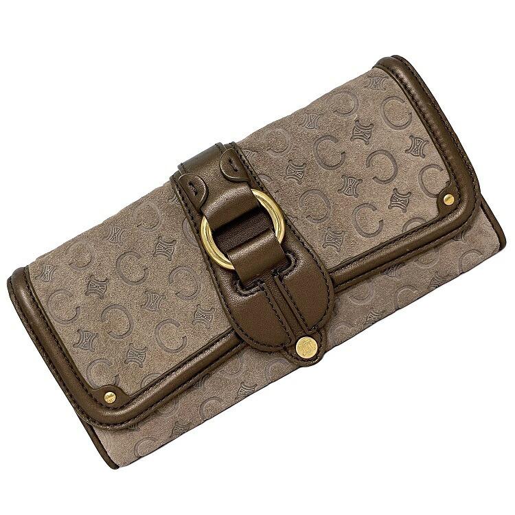 Celine Brown Beige C Brazon ST S0 / 16 Suede Leather: Celine Brown Beige C Brazon ST S0 / 16 Suede Leather Belt Flap Wallet Macadam Ladies Brand: Celine Gender: Women Material: Leather Color: Beige, Brown Size (HxWxD): 9.5cm x 19.7cm x 3cm / 3.74'' x 7.7