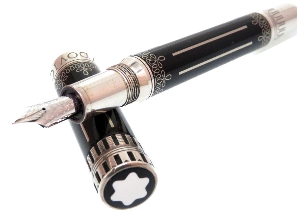 Montblanc Patron Series 2013 Duke of Milan Ludovico Sforza Fountain Pen 4810 18K Silver 925 Black: Montblanc Patron Series 2013 Duke of Milan Ludovico Sforza Fountain Pen 4810 18K Silver 925 Black 0157MONTBLANCBrand: Montblanc Color: Black, Silver Accessories: Box Condition: Used (good) Type: Fount