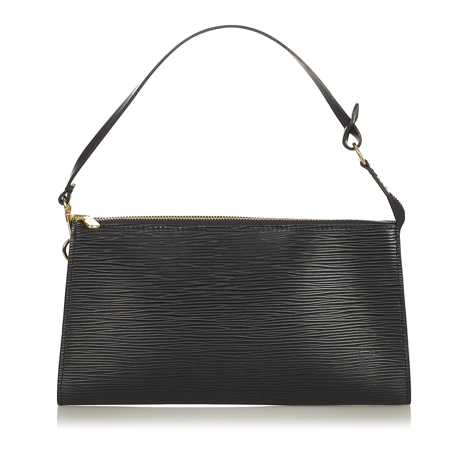 Louis Vuitton Epi Pochette Accessoires: Louis Vuitton Epi Pochette Accessoires The Pochette Accessoires features an epi leather body a flat shoulder strap and a top zip closure. Brand: Louis Vuitton Model: Epi Pochette Accessoires Origin: F