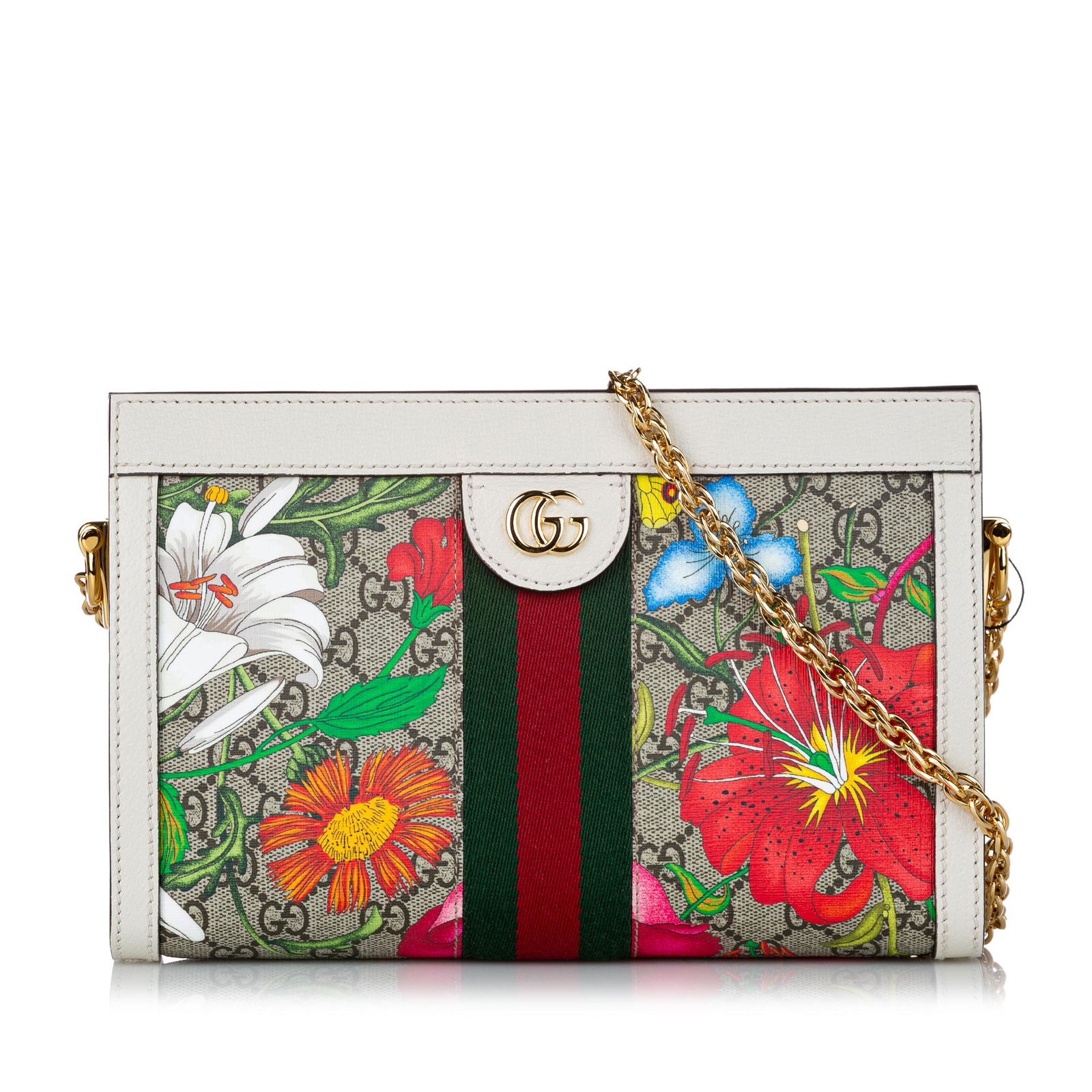 Gucci Small GG Supreme Flora Ophidia Shoulder Bag Mar 06, 2022 Bidhaus in NY