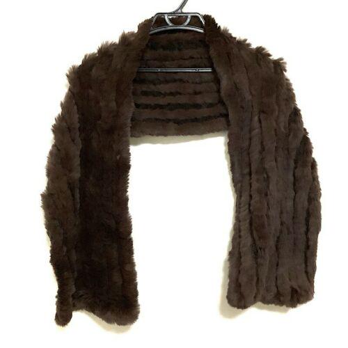 DKNY Dark Brown Rabbit(Lapin) Nylon Rayon: DKNY Dark Brown Rabbit(Lapin) Nylon Rayon Brand: DKNY Style: Scarf Color: Dark Brown Material: Rabbit(Lapin) Nylon Rayon Type: Scarf The BIDHAUS Guarantee: All items in this auction are guaranteed aut