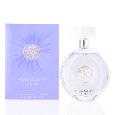 FEMME VINCE CAMUTO/VINCE CAMUTO EDP SPRAY 3.4 OZ (100 ML) (W): FEMME VINCE CAMUTO/VINCE CAMUTO EDP SPRAY 3.4 OZ (100 ML) (W) FEMME VINCE CAMUTO EDP SPRAY 3.4 OZ VINCE CAMUTO The BIDHAUS Guarantee: All items in this auction are guaranteed authentic and come with a