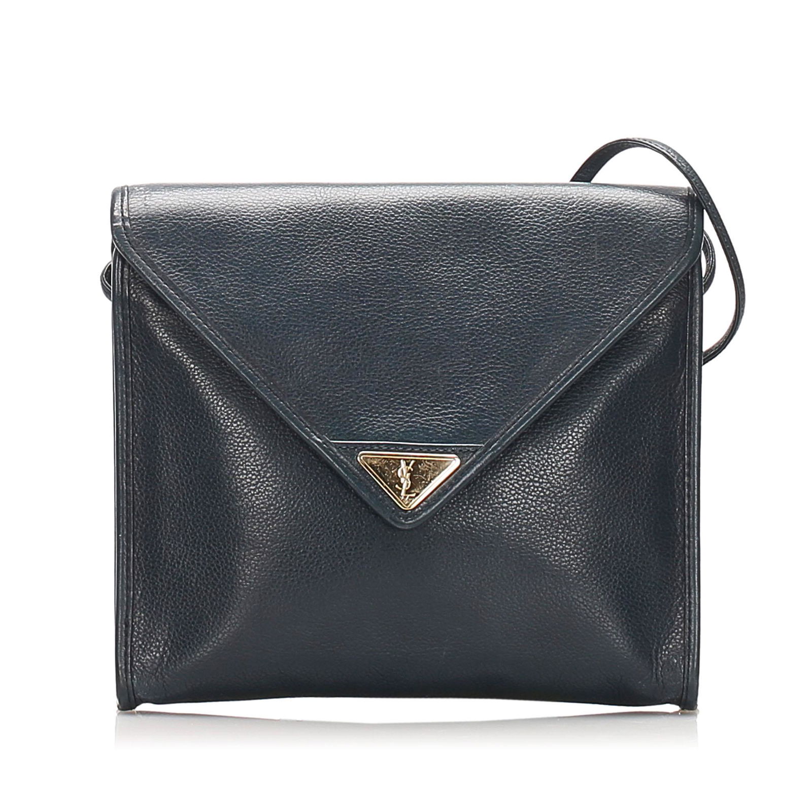 YSL Leather Crossbody Bag: YSL Leather Crossbody Bag This crossbody bag features a leather body a flat leather strap a top flap with magnetic snap button closure and an interior zip pocket. Brand: YSL Model: Leather Crossbody B