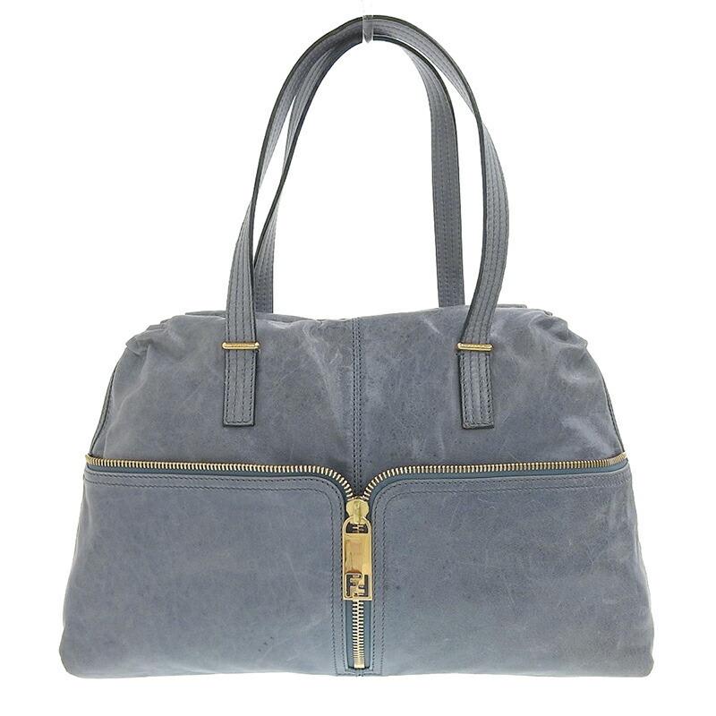 Fendi FENDI Bag Women's Shoulder Leather Blue: Fendi FENDI Bag Women's Shoulder Leather Blue Brand: Fendi Country of Origin: Italy Type: Shoulder bag Material: Leather Leather: Color: Blue Gender: Women Size (HxWxD): 31cm x 38.5cm x 14cm / 12.2 x 