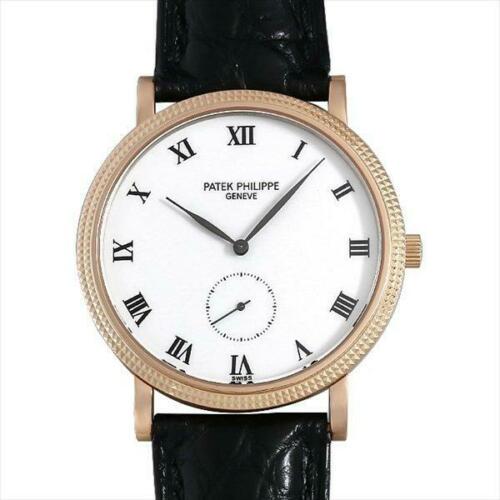 Patek Philippe Calatrava 3919R Hand-Winding Rose Gold White Men's Watch: Patek Philippe Calatrava 3919R Hand-Winding Rose Gold White Men's Watch Brand: Patek Philippe Type: Wristwatch Department: Mens The BIDHAUS Guarantee: All items in this auction are guaranteed authenti