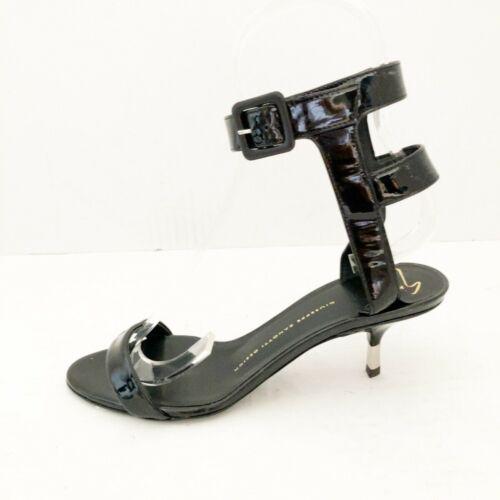 giuseppe zanotti Black Patent Leather Womens Sandals #37: giuseppe zanotti Black Patent Leather Womens Sandals #37 Brand: giuseppe zanotti Style: Sandals Color: Black Upper Material: Patent Leather Accessories: Dust Bag Department: Women Type: Sandals The BI