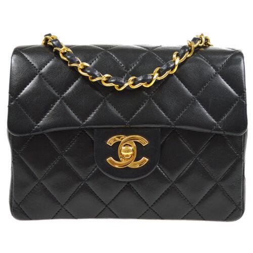 CHANEL Quilted CC Single Chain Shoulder Bag 1175571 Purse Black Lambskin: CHANEL Quilted CC Single Chain Shoulder Bag 1175571 Purse Black Lambskin Size: Small Accents: Lock Logo Quilted Model: Single Chain Shoulder Country/Region of Manufacture: France Department: Women Sty