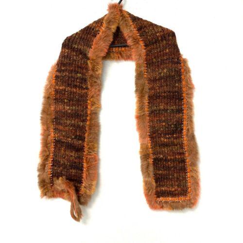 ANNA SUI Brown Orange Multi Wool Nylon Rayon Rabbit(Lapin): ANNA SUI Brown Orange Multi Wool Nylon Rayon Rabbit(Lapin) Brand: ANNA SUI Style: Scarf Color: Brown Orange Multi Material: Wool Nylon Rayon Rabbit(Lapin) Type: Scarf The BIDHAUS Guarantee: All items