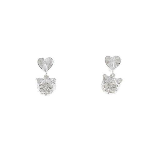 GUCCI Cat earrings: GUCCI Cat earrings Brand: GUCCI Material: 750WG Gender: Ladies ActualSize: Height x Width : 12.4mm x 6.3mm CenterStone: Diamond The BIDHAUS Guarantee: All items in this auction are guaranteed authenti