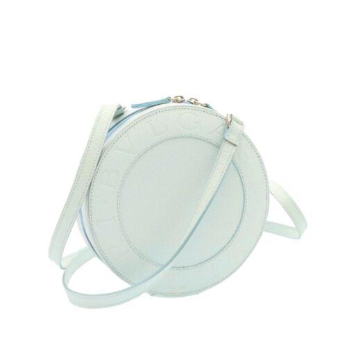BVLGARI Round B-Zero1 Shoulder Bag Leather Light Blue: BVLGARI Round B-Zero1 Shoulder Bag Leather Light Blue Brand: BVLGARI Style: Shoulder Bag Exterior Material: Leather Exterior Color: Light Blue Size: See Description Bag Height: 5.7inch(Approx) / 14.5c