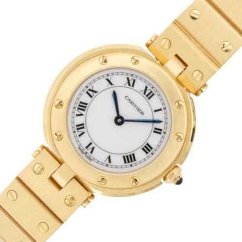 Cartier Santos Round VLC PM OJ White Dial Quartz Ladies Watch Pre Owned: Cartier Santos Round VLC PM OJ White Dial Quartz Ladies Watch Pre Owned Brand: Cartier Type: Wristwatch Department: Womens The BIDHAUS Guarantee: All items in this auction are guaranteed authentic and