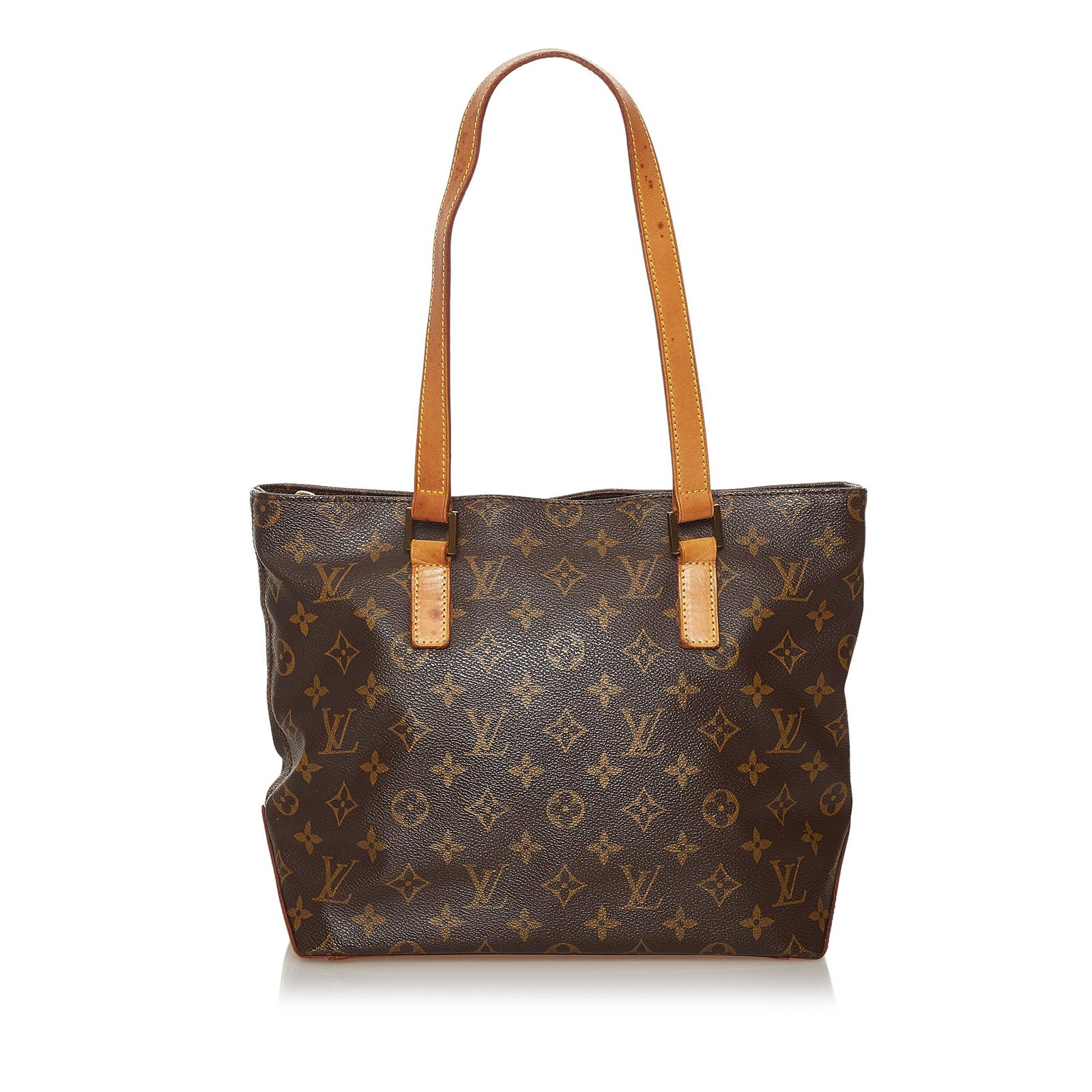 Louis Vuitton Monogram Cabas Piano: Louis Vuitton Monogram Cabas Piano The Cabas Piano features a monogram canvas body flat leather straps a top zip closure and interior zip and slip pockets. Brand: Louis Vuitton Model: Monogram Cabas P