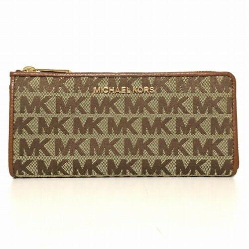 MICHAEL KORS Jet Set Travel 35F9GTVZ3J Beige Brown Long: MICHAEL KORS Jet Set Travel 35F9GTVZ3J Beige Brown Long Brand: MICHAEL KORS Style: Long Wallet Color: Beige Brown Material: Jacquard Leather Model Number: 35F9GTVZ3J Product Name: Jet Set Travel Depar