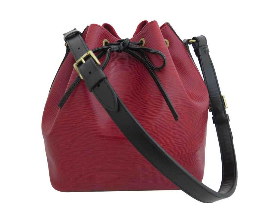 Louis Vuitton Bag Epi Petit Noe Red Black Gold Hardware Shoulder Ladies M44172: Louis Vuitton Bag Epi Petit Noe Red Black Gold Hardware Shoulder Ladies M44172 Brand: Louis Vuitton Country of Origin: France Type: Shoulder bag Gender: Women Material: Epi leather Epi leather: Color: