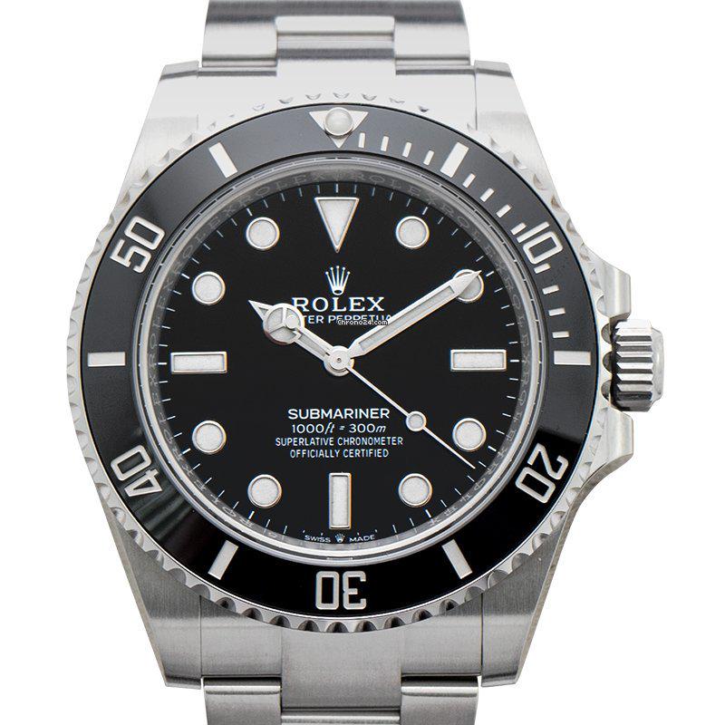 Rolex Submariner Oystersteel New Model 2020 Automatic Chronometer Black Dial Men's Watch - 12406: Rolex Submariner Oystersteel New Model 2020 Automatic Chronometer Black Dial Men's Watch - 12406 Brand: Rolex Model: Submariner (No Date) Dealer product code: 19086A Movement: Automatic Case material:
